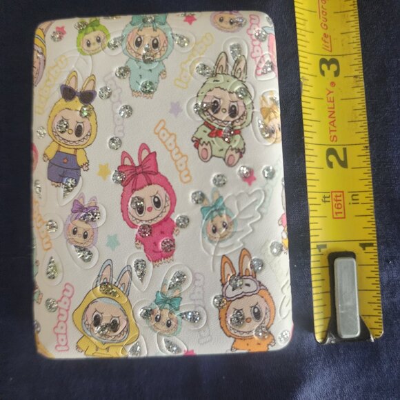 Labubu Monster makeup compact or pocket mirror with crystals NEW 3.5x2.5 inches - Picture 4 of 5